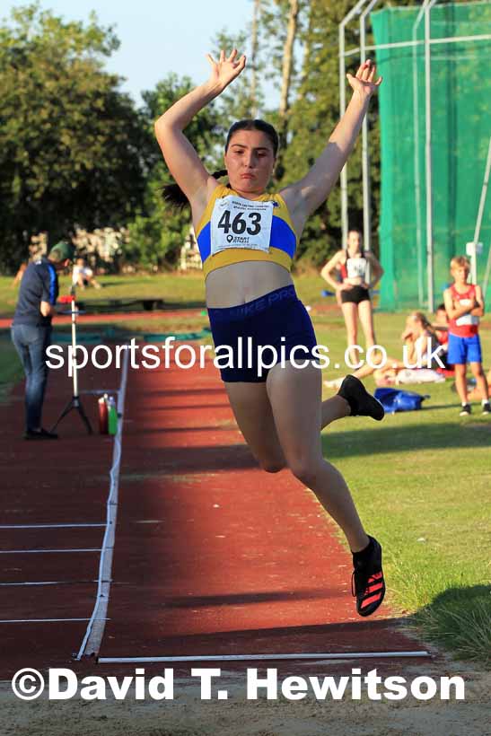 Long jump, 2022 NEGP Monkton No. 6, Wednesday, Aug. 10th. Photo: David T. Hewitson/Sports for All Pics